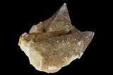Calcite Crystals Coated With Purple (Yttrofluorite?) Fluorite #177579-1